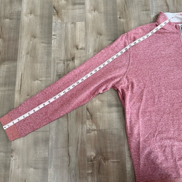Johnnie-O Quarter Zip Sweater Red Heather Men 2XL Sully Crimson - Picture 8 of 8